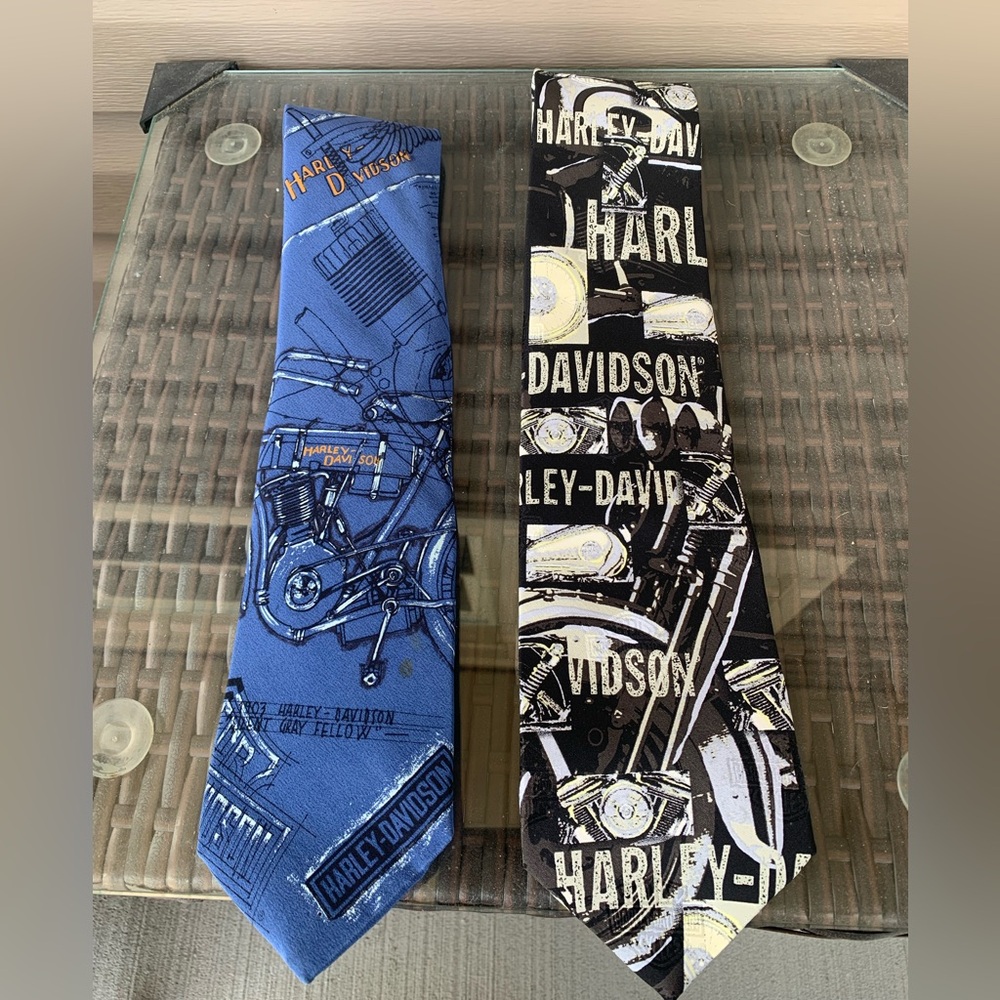 Harley Davidson 100% Silk Ties-1 Ralph Marlin-1 RM Style-PLEASE READ DESCR